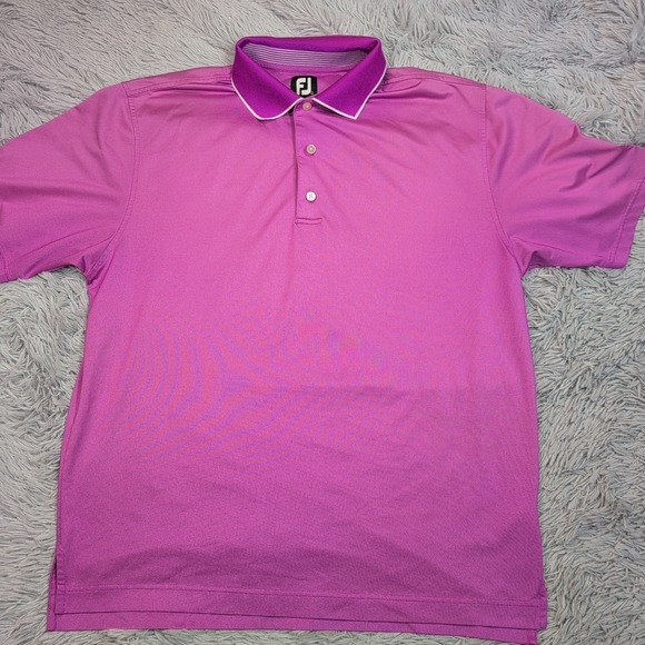 FootJoy Other - Footjoy Shirt Mens L Purple Polo Golf Logo Athletic Preppy FJ Embroidered Casual